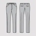 grey suit trousers image